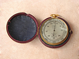 Antique Short & Mason pocket barometer & altimeter, retailed by Army & Navy Co-operative Society.